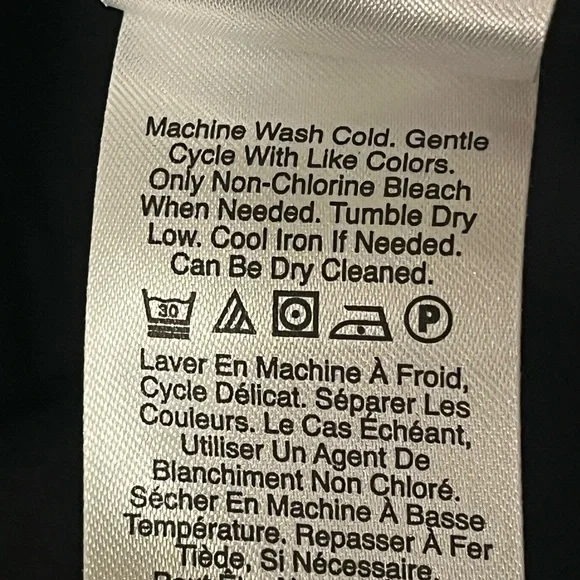 Donna Karan  Black 100% Cotton Shark Bite Hem Bubble Skirt, drawstring, Large - Picture 10 of 10